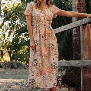 Dawn Dress in Daisy Patchwork